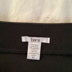 Black skirt with v slit